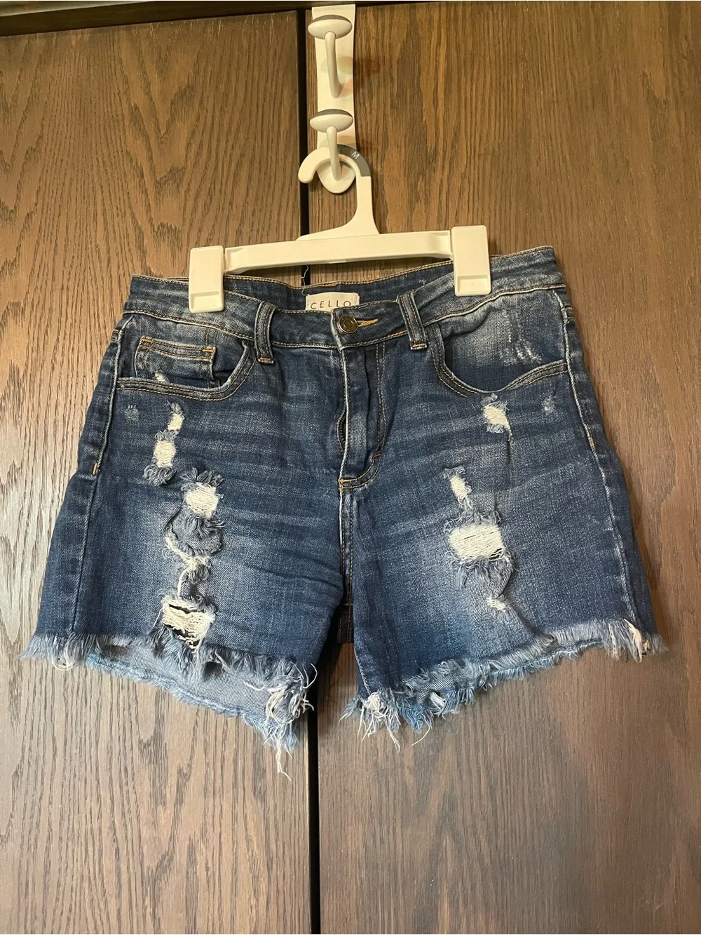 Cello Distressed Denim Shorts